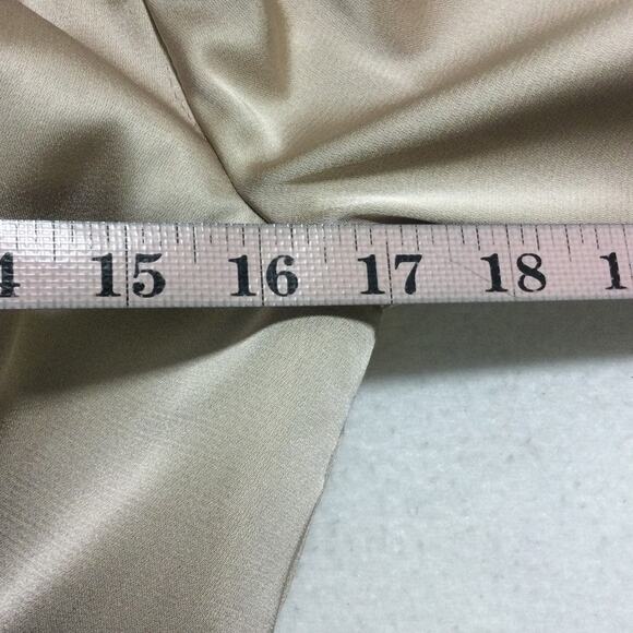 FORMAL PARTY SZ 6 S taupe pink satin wedding guest bridesmaid dress NEW b19 - Picture 6 of 8